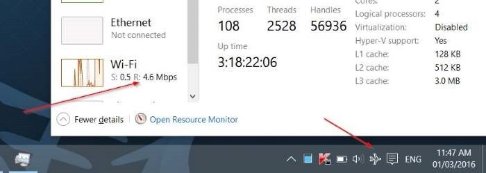 Delete Airplane mode icon / Flight Mode on Taskbar bar Windows 10 Picture 1