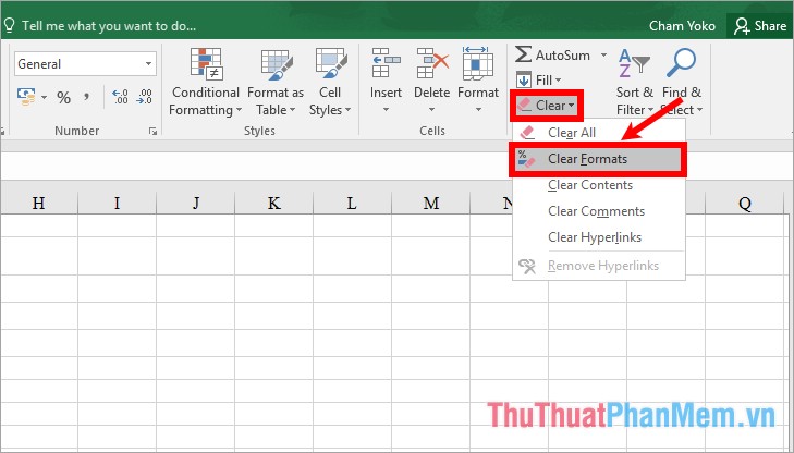 Delete background colors and backgrounds in Excel Picture 8