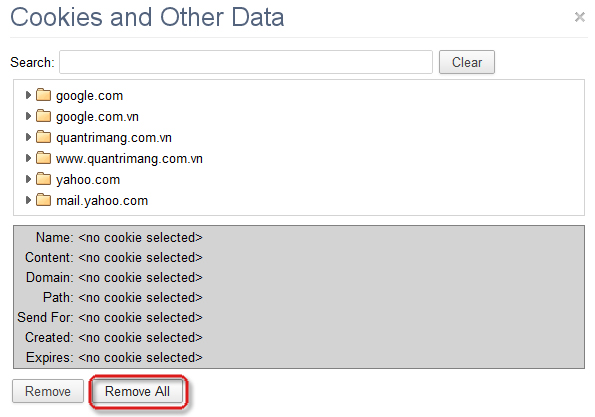 Delete cookies in popular browsers Picture 14