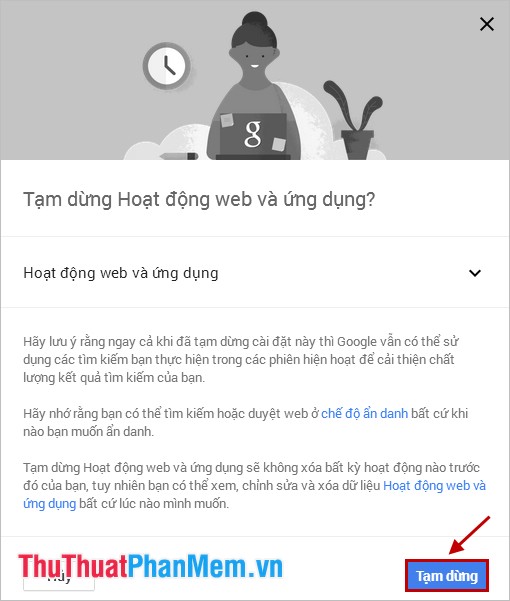 Delete search history on Google Picture 9