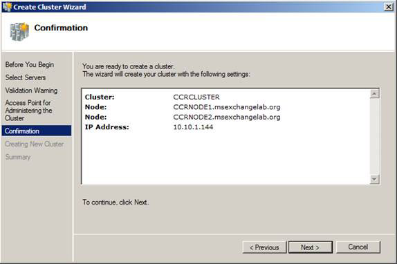 Deploy CCR Cluster of Exchange 2007 SP1 on Windows Server 2008 Failover Cluster (Part 2) Picture 8