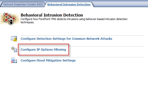 Detect and prevent intrusion in Forefront TMG - Part 1: Behavior detection Picture 4