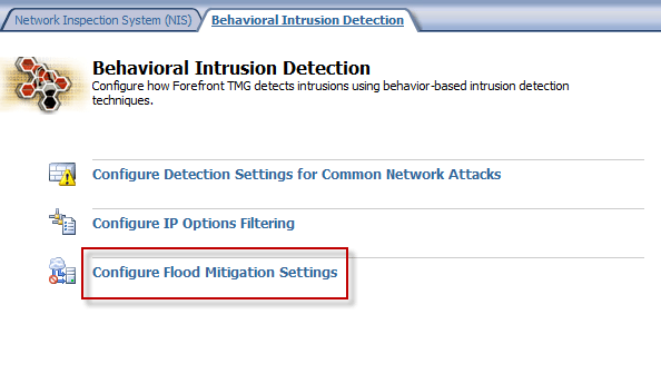 Detect and prevent intrusion in Forefront TMG - Part 1: Behavior detection Picture 7