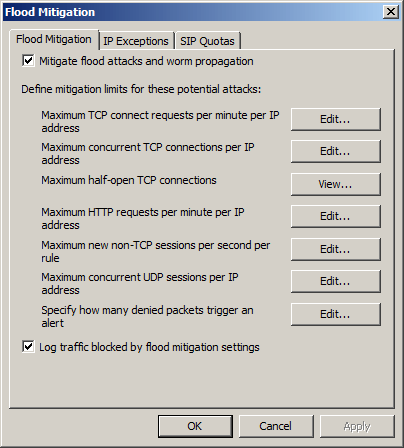 Detect and prevent intrusion in Forefront TMG - Part 1: Behavior detection Picture 8