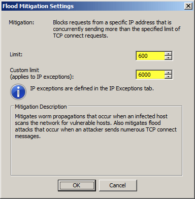 Detect and prevent intrusion in Forefront TMG - Part 1: Behavior detection Picture 9