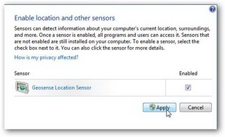 Determine the geographic location of a PC using Windows 7 Picture 4