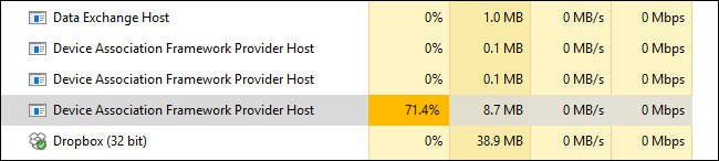 Device Association Framework Provider What is a Host and why is it running on a computer? Picture 3