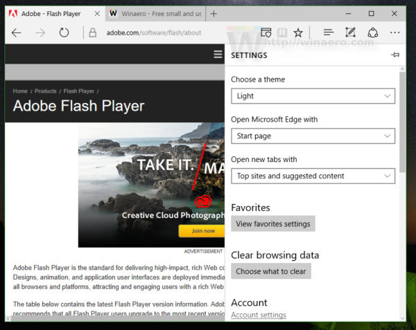 Disable Adobe Flash on Edge browser Picture 5