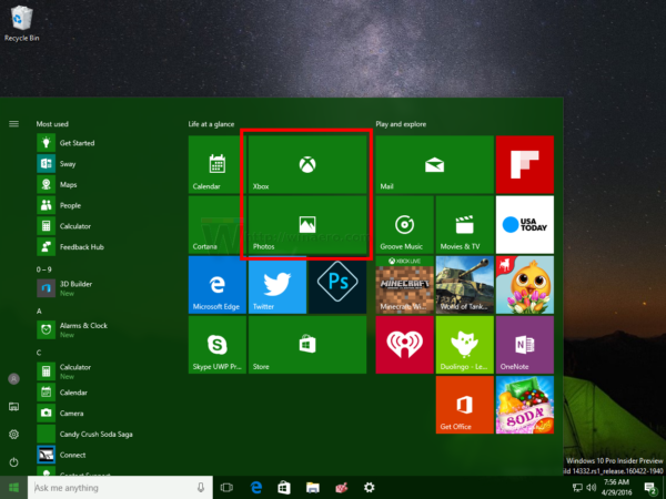 Disable all Live Tile at the same time on Windows 10 Start Menu Picture 7