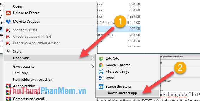 Disable automatic opening of PDF files on Coc Coc, Chrome, Edge, Firefox Picture 10
