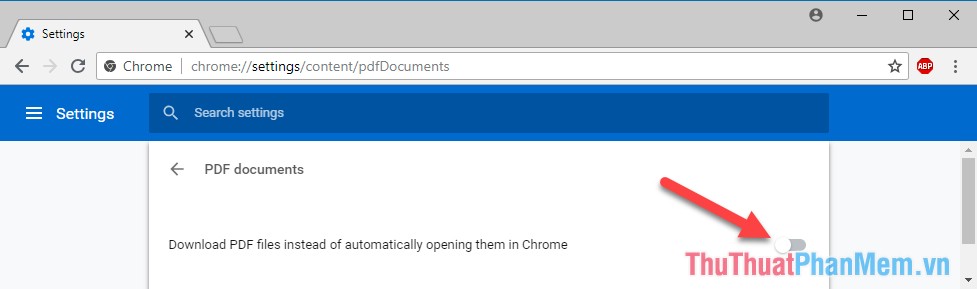 Disable automatic opening of PDF files on Coc Coc, Chrome, Edge, Firefox Picture 3