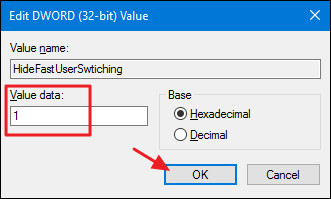 Disable Fast User Switching on Windows 7, 8 and 10 Picture 5
