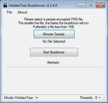 Disable malicious HiddenTear Ransomware with HT Brute Forcer Picture 2