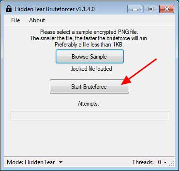 Disable malicious HiddenTear Ransomware with HT Brute Forcer Picture 4