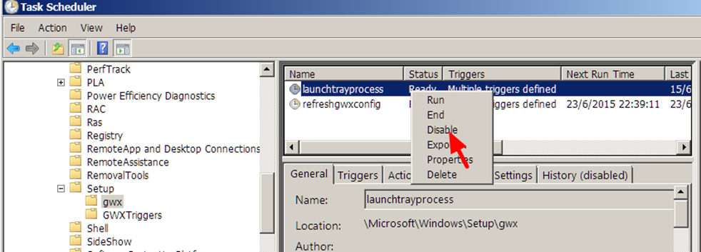 Disable, remove notification icon Get Windows 10 Picture 6