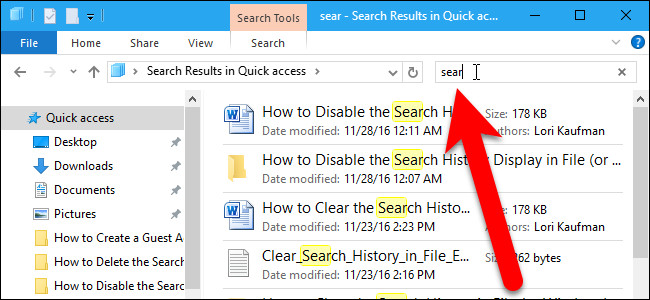 Disable Search History on Windows File Explorer Picture 11