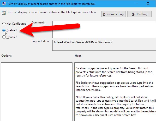 Disable Search History on Windows File Explorer Picture 14