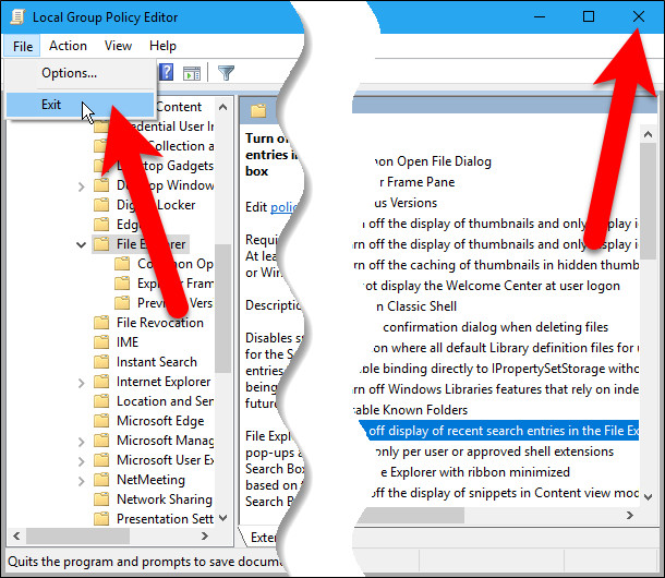 Disable Search History on Windows File Explorer Picture 16