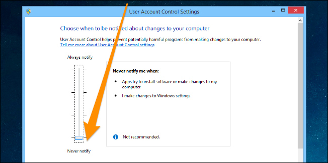 Disable User Account Control (UAC) on Windows 7, 8, and Vista Picture 5