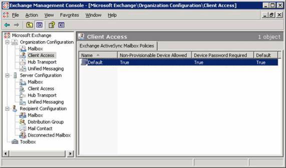 Discover advanced features of Exchange ActiveSync in Exchange Server 2007 SP1 Picture 1