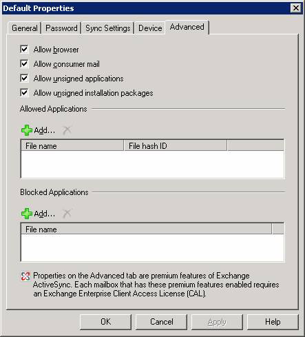 Discover advanced features of Exchange ActiveSync in Exchange Server 2007 SP1 Picture 8