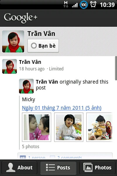 Discover Google+ for Android Picture 6