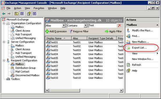 2007 for specific email Exchange strip server addresses attachments