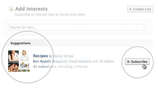 Discover the new Interest List from Facebook Picture 4