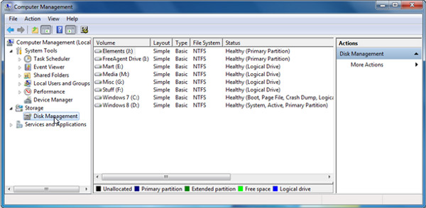 Disk Management access in Windows 7 and Windows 8 Picture 5