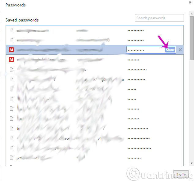 Display saved passwords on web browsers Picture 16