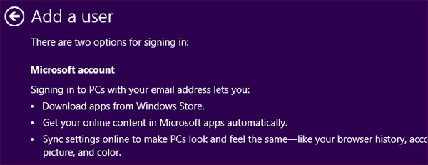 Distinguish local accounts and Microsoft accounts on Windows 8 Picture 1