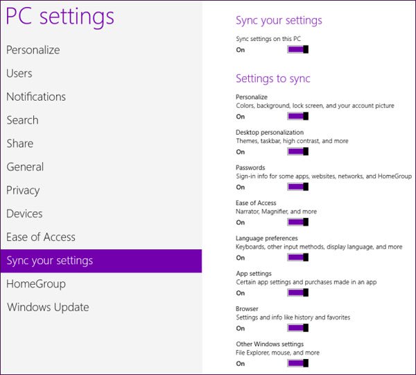 Distinguish local accounts and Microsoft accounts on Windows 8 Picture 2