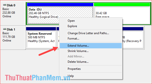 Dividing hard drive right in Windows 10 does not lose data Picture 13