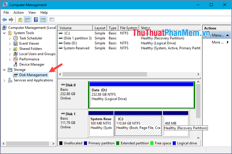 Dividing hard drive right in Windows 10 does not lose data Picture 3