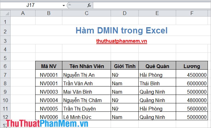 DMIN () function (returns the minimum value by condition) in Excel Picture 2