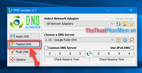 DNS Jumper - Change DNS very fast, extremely easy to access Facebook, speed up the network Picture 5