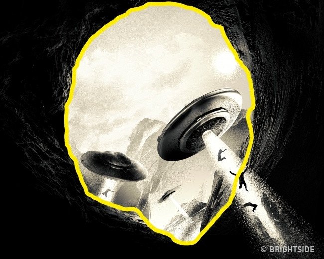 Do you see a face or a flying disc that will reveal your current psychological state? Picture 4