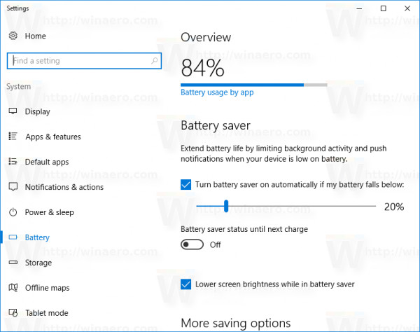 Do you want to see the details of how much apps use the battery on Windows 10? Picture 4