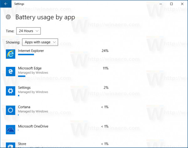 Do you want to see the details of how much apps use the battery on Windows 10? Picture 6
