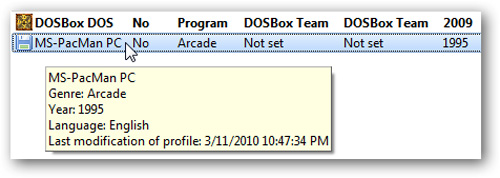 DOS game guide in Win XP, Vista or Windows 7 Picture 8