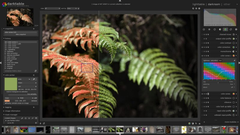 Download and experience Darktable, free raw image processing and management software on Windows Picture 3