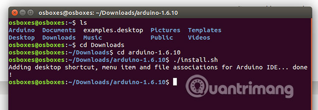 Download and install Arduino on the computer Picture 8