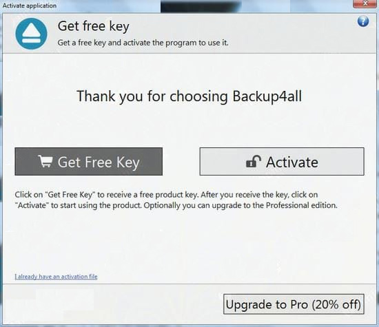 Download Backup4all Standard 6, data backup software for $ 39.99, free Picture 4