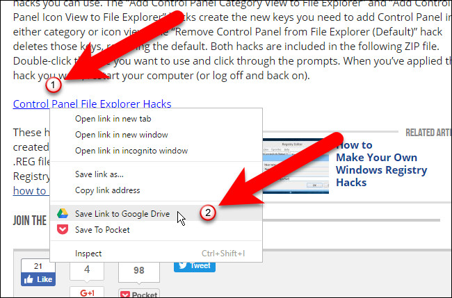 Download files and websites directly from Google Drive in Chrome browser Picture 10