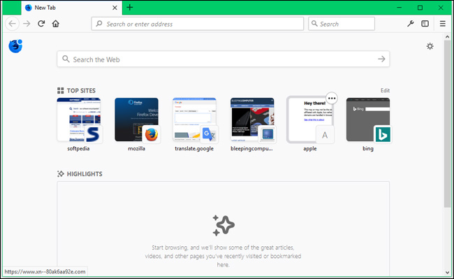 Download Firefox 57 Beta with a completely new user interface Picture 1