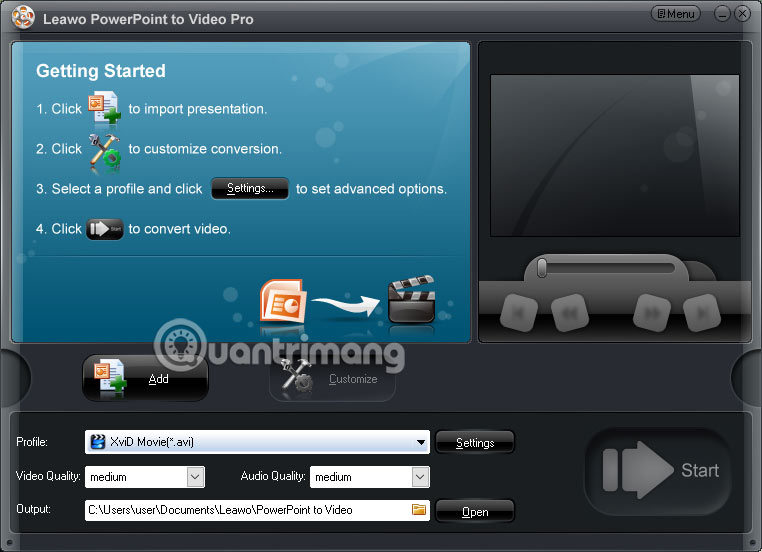 Download Leawo PowerPoint to Video Pro software is free Picture 4