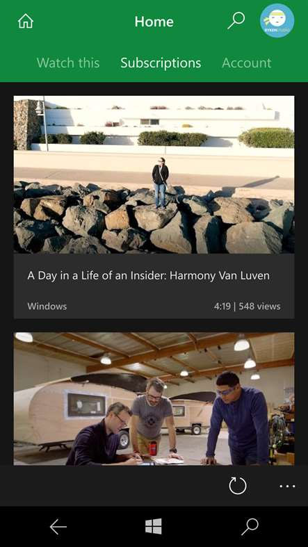 Download MyTube - the application that supports watching YouTube on Windows / Windows Phone, is free Picture 1