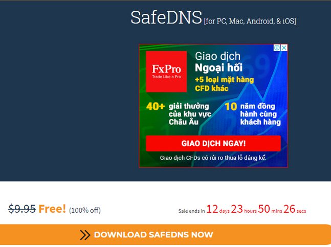 Download SafeDNS Agent for Safe Browsing software for $ 9.95, free of charge Picture 2