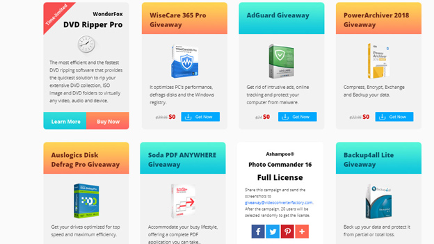 Download the $ 350 free software package from WonderFox Picture 1