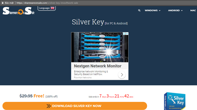 Download the fast data encryption application Silver Key for $ 29.95, free of charge Picture 1